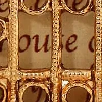 Gold Tone My Prayer House Locket Faux Pearl Necklace 24"