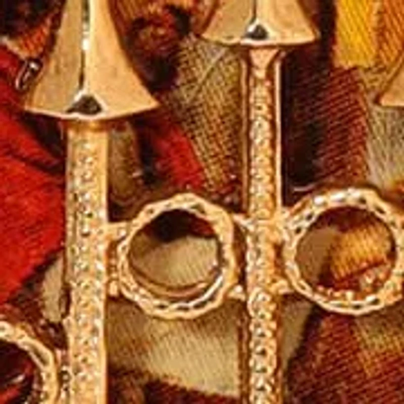 Gold Tone Jesus Decal Locket Faux Pearl Necklace 24"