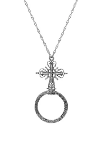 Cross Magnifying Glass Necklace 28