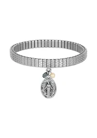 Miraculous Medal Charm Stretch Bracelet