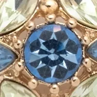 Gold Tone Multi Cluster Flex Bracelet