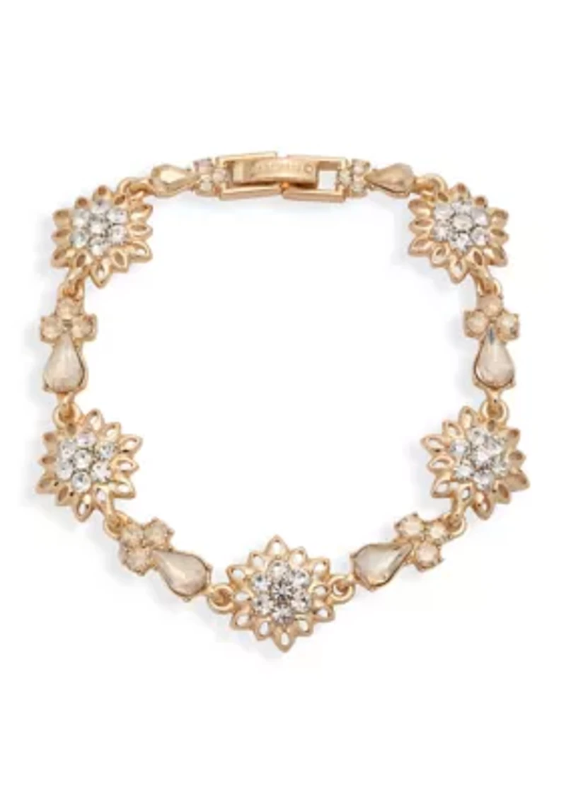 Flower Crystal Flex Bracelet