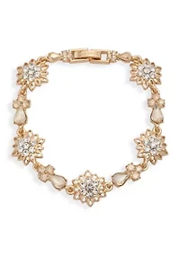 Flower Crystal Flex Bracelet