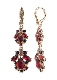  Double Drop Crystal Earrings
