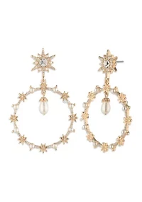 Pearl Star Orbital Earrings