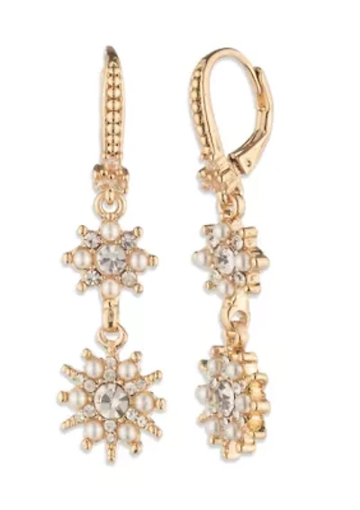 Star Double Drop Earrings