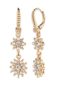 Star Double Drop Earrings