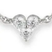 Silver Tone Crystal Stationed Collar Necklace