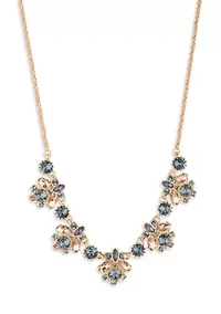 Red Crystal Frontal Necklace