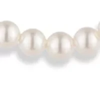 White Beaded Multi-Row Star Pendant Necklace