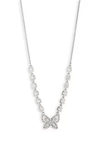 Butterfly  Cubic Zirconia Pendant Necklace