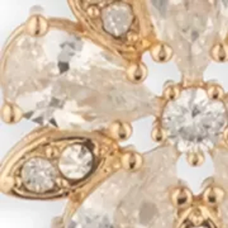  Flower Cubic Zirconia Pendant Necklace