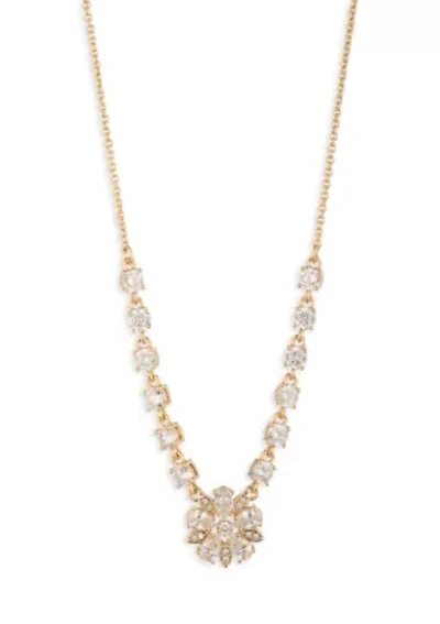  Flower Cubic Zirconia Pendant Necklace