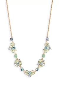 Blue Cluster Frontal Necklace