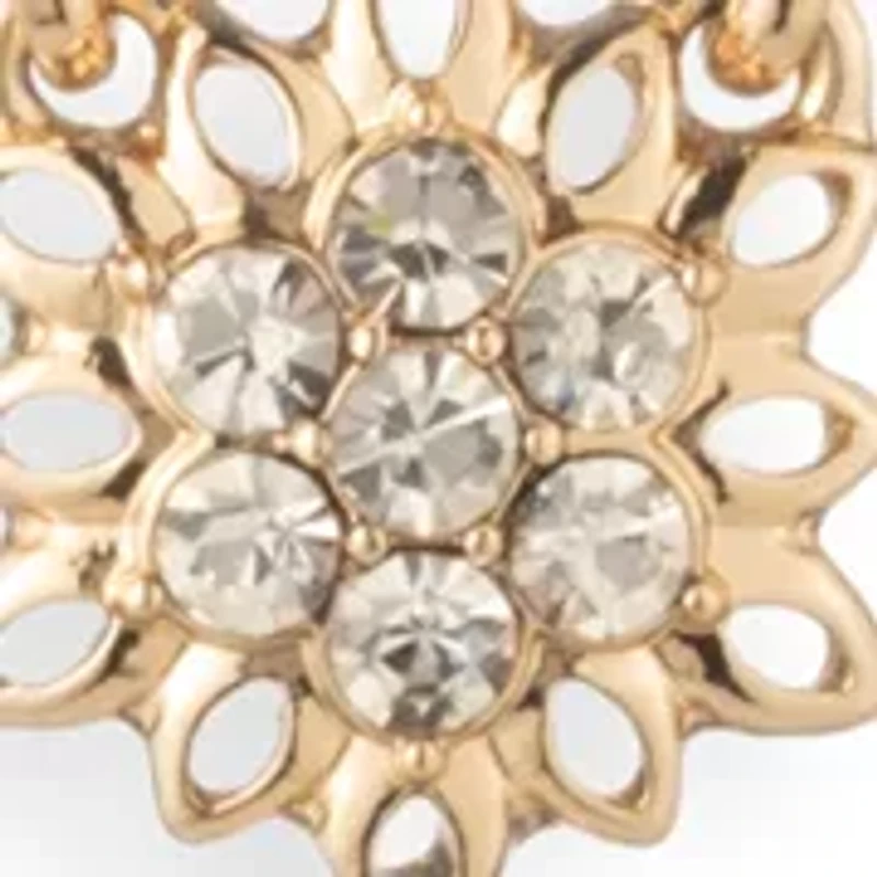 Crystal Flower Y-Necklace