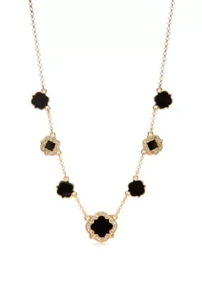 Quatrefoil Station Necklace