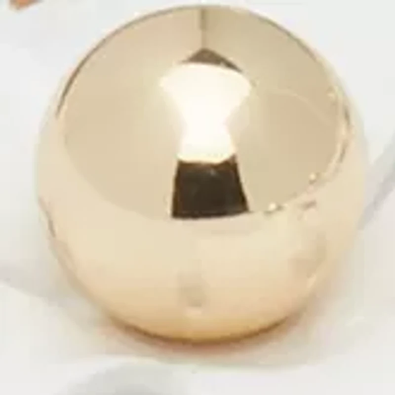 Gold Tone White Enamel Flower Line Bracelet