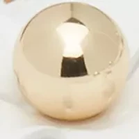 Gold Tone White Enamel Flower Line Bracelet