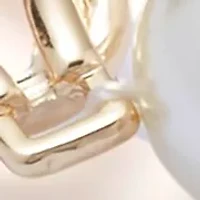 Gold Tone Pearl Twist Flex Bracelet