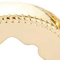 Gold Tone Enamel Quatrefoil Stretch Bracelet