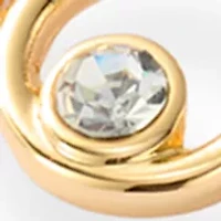 Gold Tone Crystal Bezel Orbital Bracelet