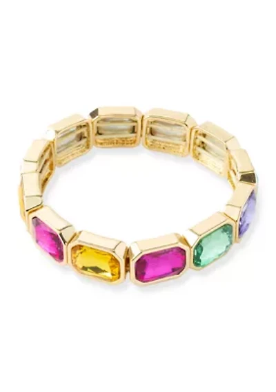 Multi Stone Stretch Bracelet