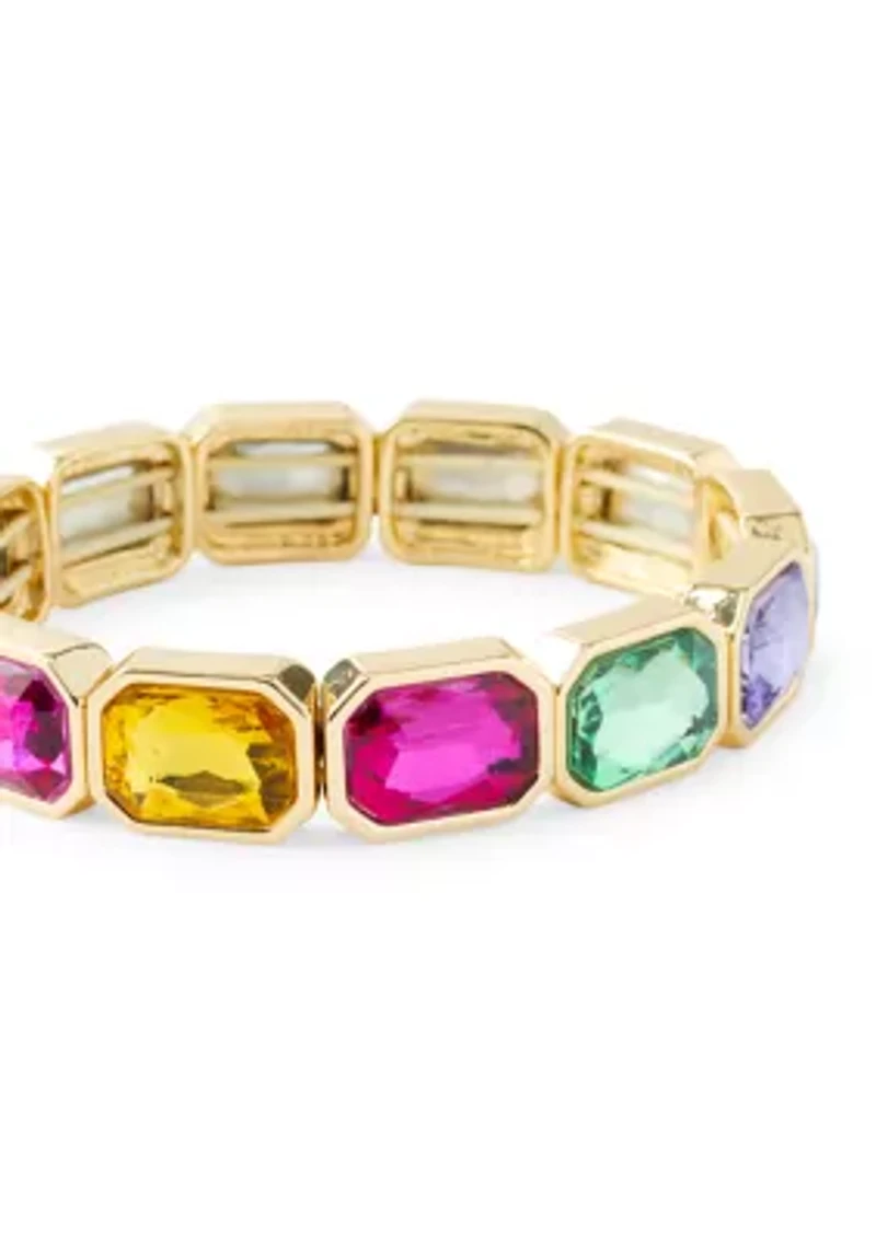 Multi Stone Stretch Bracelet