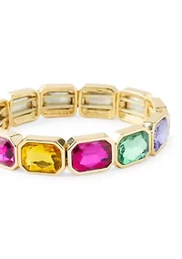 Multi Stone Stretch Bracelet