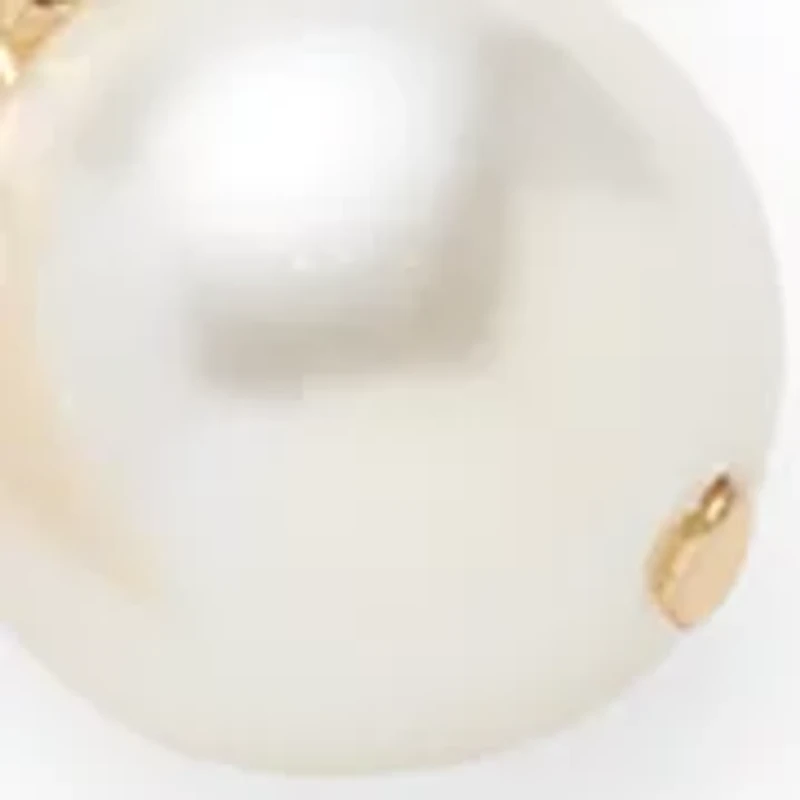 Quatrefoil Pearl Drop Charm Bracelet and Earrings Set