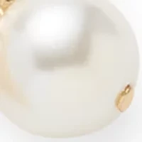 Quatrefoil Pearl Drop Charm Bracelet and Earrings Set