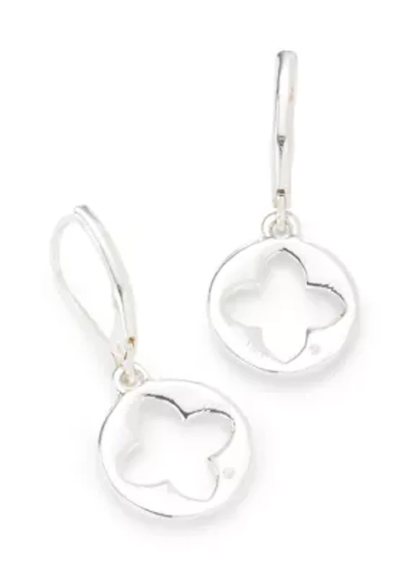 Quatrefoil Drop Charm Bracelet and Earrings Set