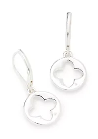Quatrefoil Drop Charm Bracelet and Earrings Set