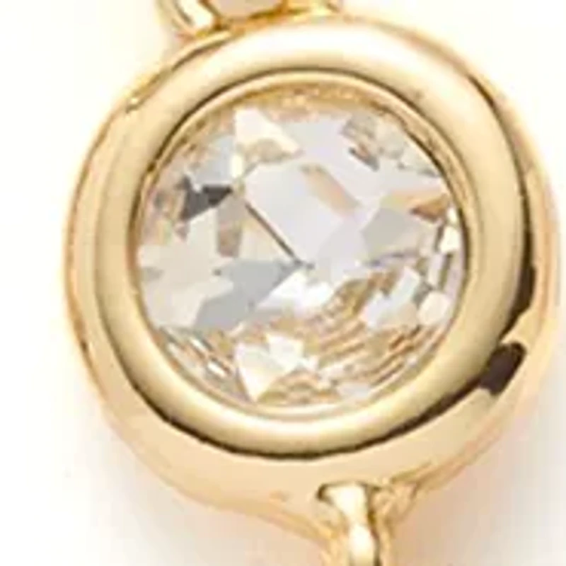 Crystal Double Drop Earrings and Frontal Necklace Set