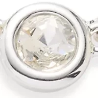 Crystal Double Drop Earrings and Frontal Necklace Set