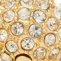 Crystal Fireball Linear Earrings and Necklace Set