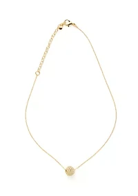 Crystal Fireball Linear Earrings and Necklace Set