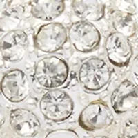 Crystal Fireball Linear Earrings and Pendant Necklace Set