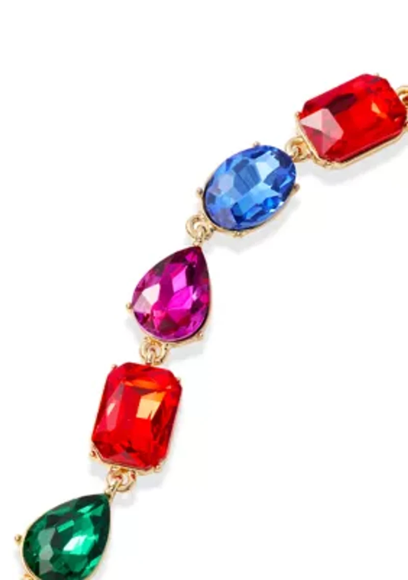 Multi Stone Statement Bracelet