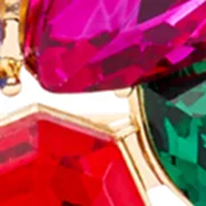 Muti Stone Cluster Stretch Bracelet