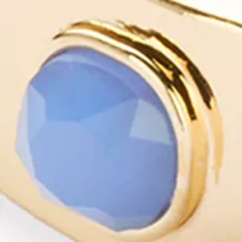 Stone Inlay Bangle Bracelet