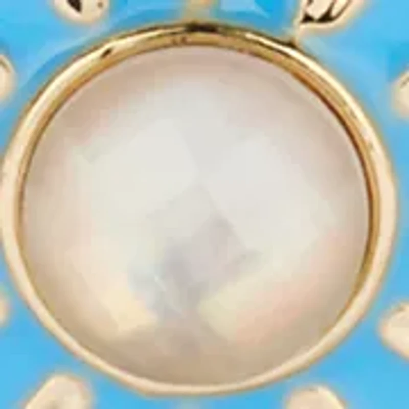 Flower Gold Tone Stretch Bracelet