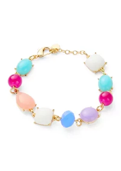 Multi Stone Link Bracelet