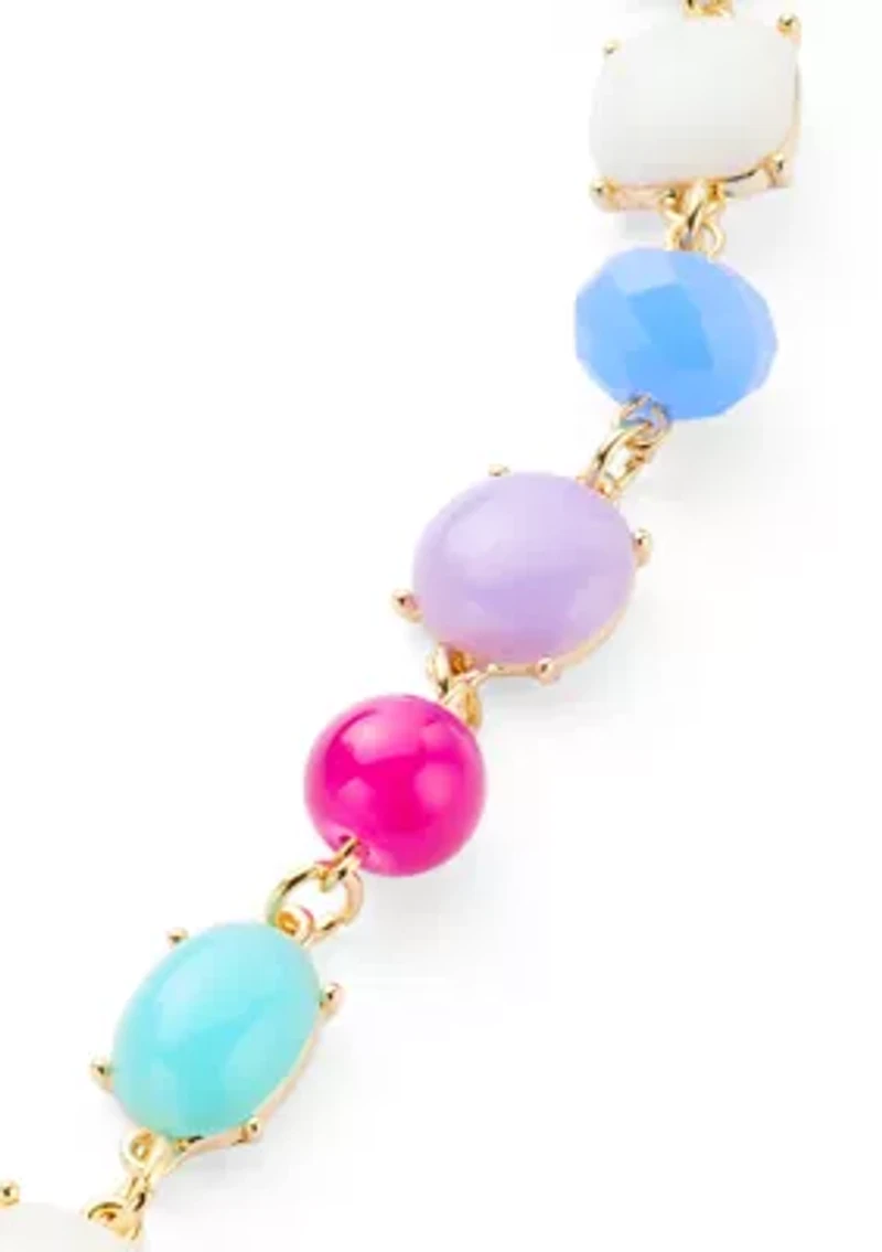 Multi Stone Link Bracelet