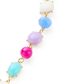 Multi Stone Link Bracelet