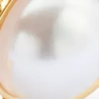 Oval Pearl Inlay Pendant Stretch Bracelet 