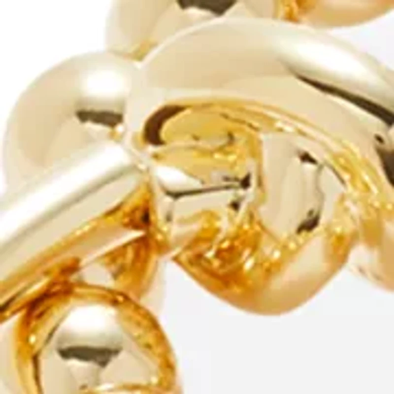 Beaded Knot Gold Tone Trio Bracelet Set