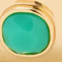 Stone Inlay Bangle Bracelet