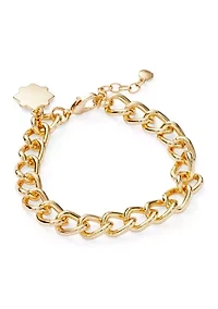 Chain Quatrefoil Charm Bracelet 