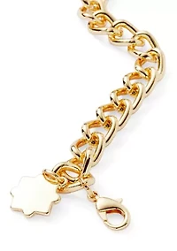 Chain Quatrefoil Charm Bracelet 