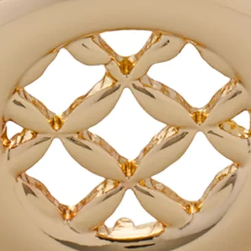 Lattice Gold Tone Stretch Bracelet
